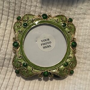 Green and Gold Ornate Photo Frame